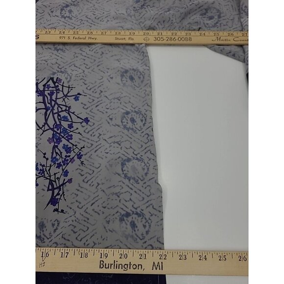 Chico's Design 100% Silk Tunic Women's Size Medium Mandarin Asian Design - Picture 3 of 6